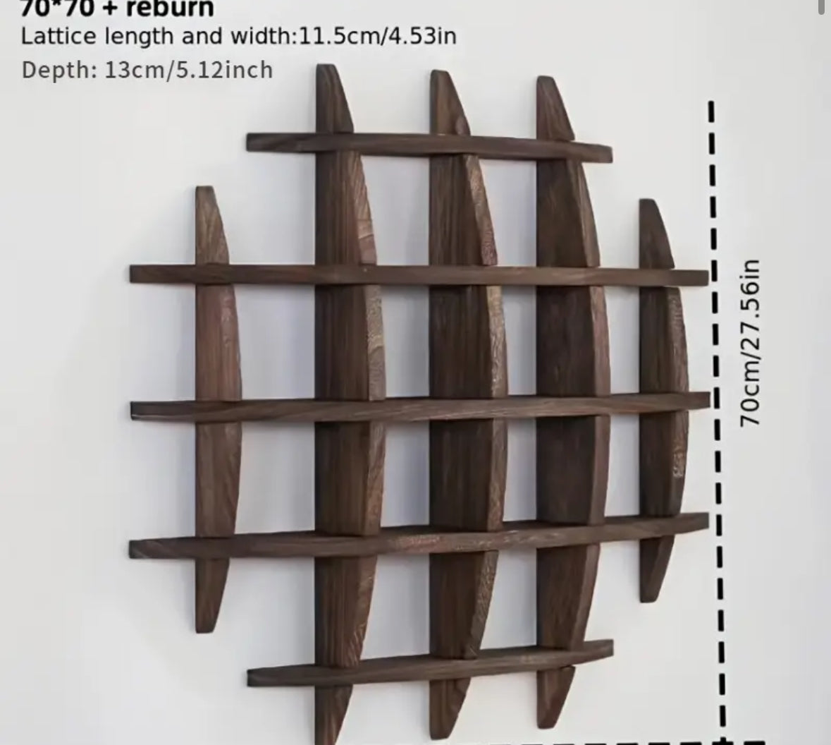 Vintage Wooden Wall Shelf,