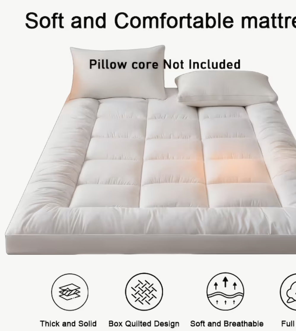 1 Soft Gray Mattress, Plush & Breathable