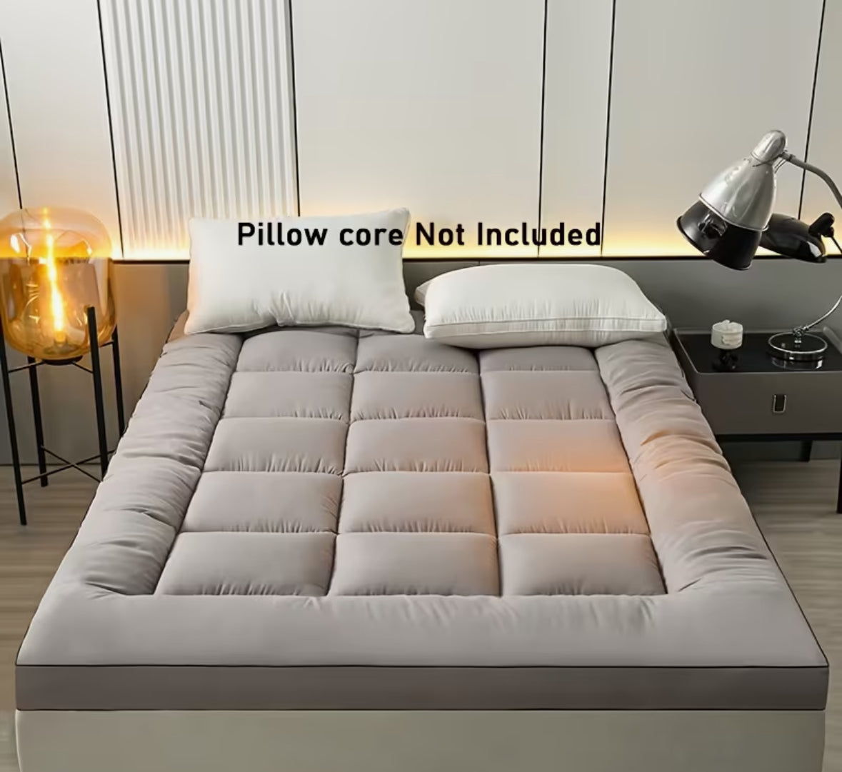 1 Soft Gray Mattress, Plush & Breathable
