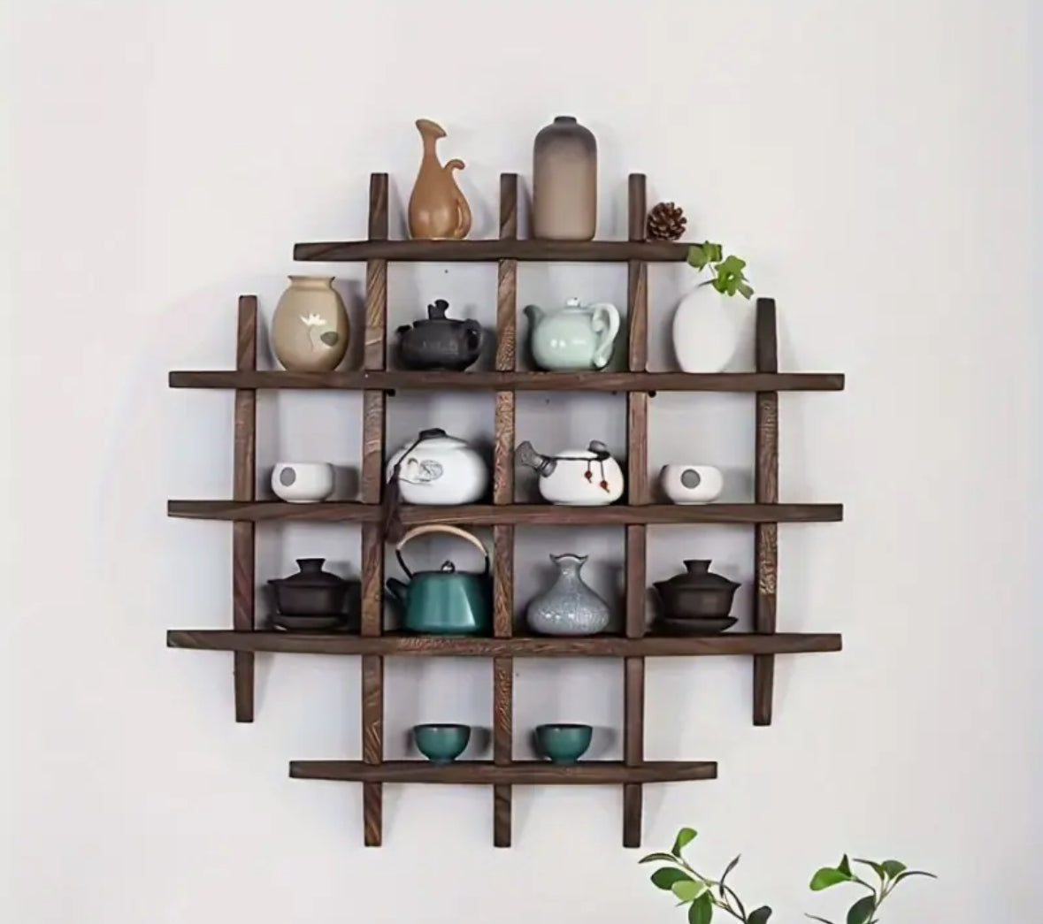 Vintage Wooden Wall Shelf,