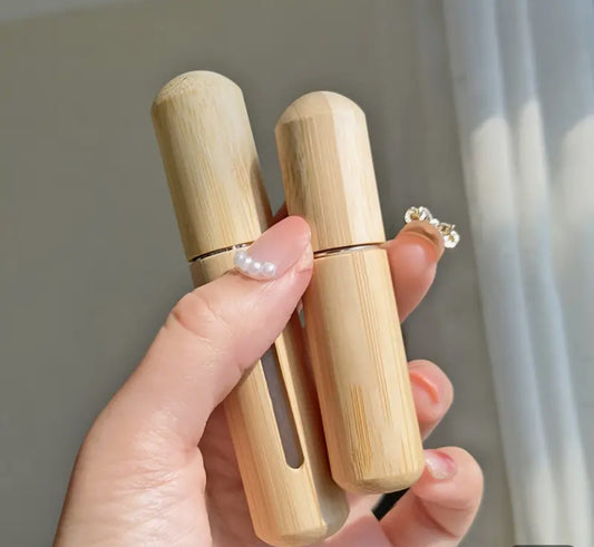 1/2pcs Bamboo Shell Perfume Atomizer