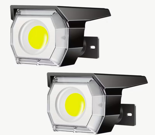 1/2pcs Outdoor Solar Wall Lights with COB LEDs