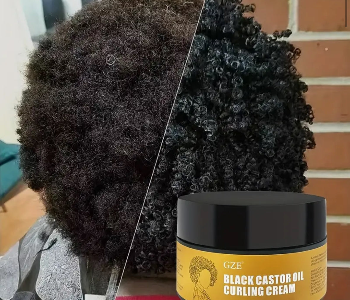100g Black Castor Oil Curling Cream