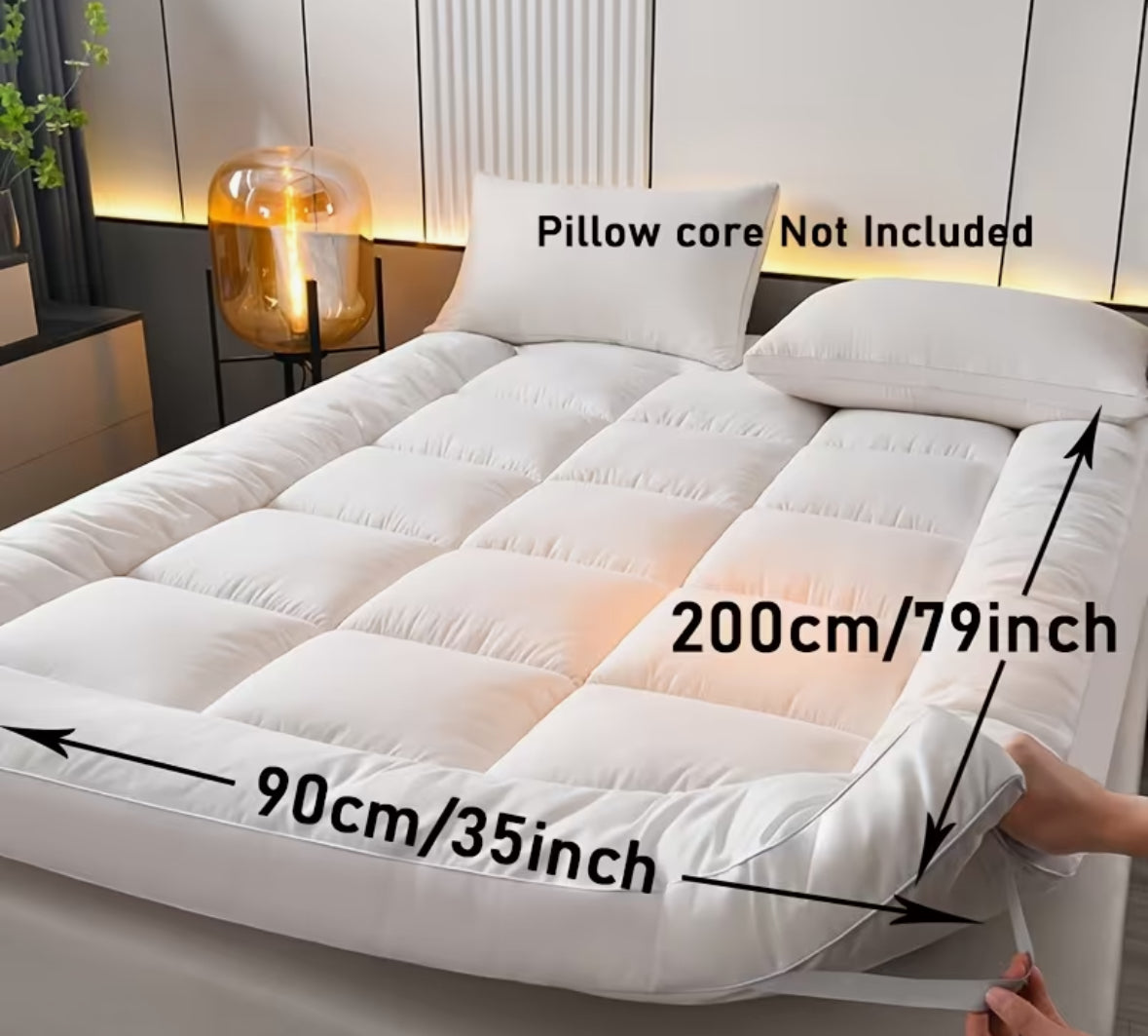1 Soft Gray Mattress, Plush & Breathable