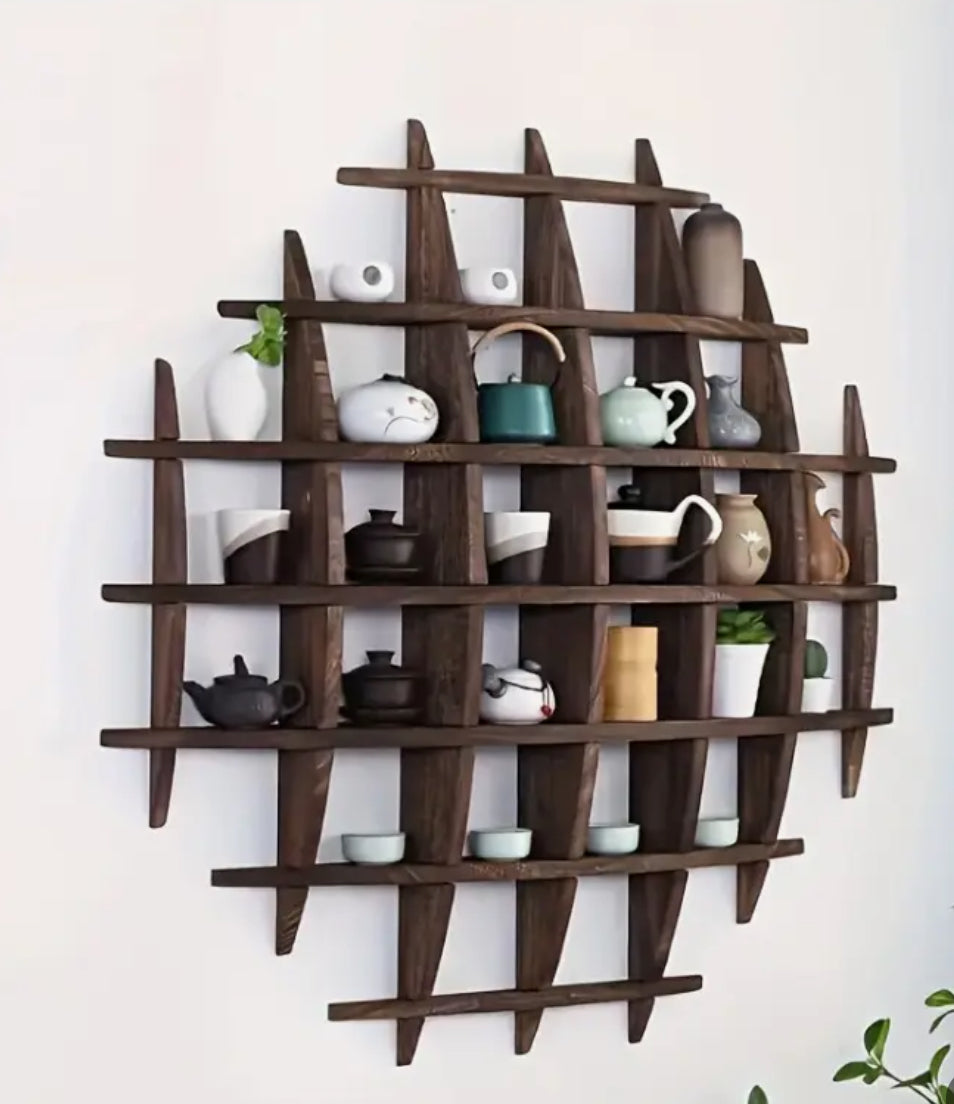Vintage Wooden Wall Shelf,