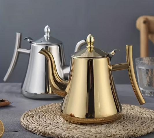 1 Set Of Stainless Steel Coffee Maker With Strainer