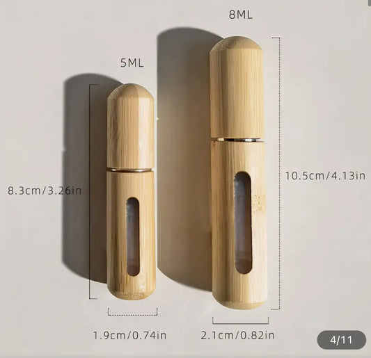 1/2pcs Bamboo Shell Perfume Atomizer