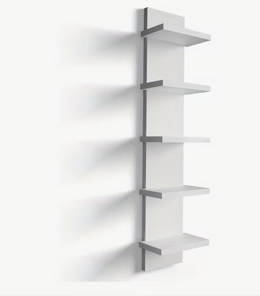 Wall-mounted display shelf, 5-tier bookshelf, multi-layer living room