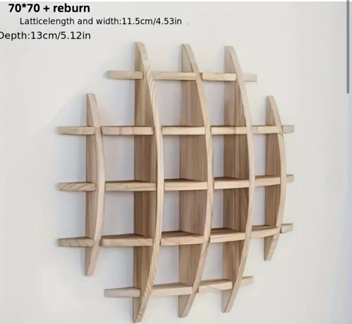 Vintage Wooden Wall Shelf,