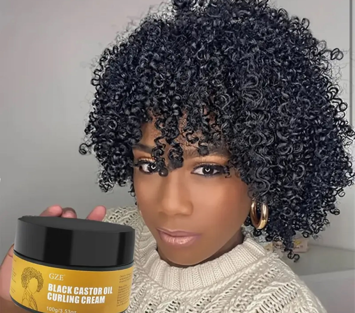 100g Black Castor Oil Curling Cream