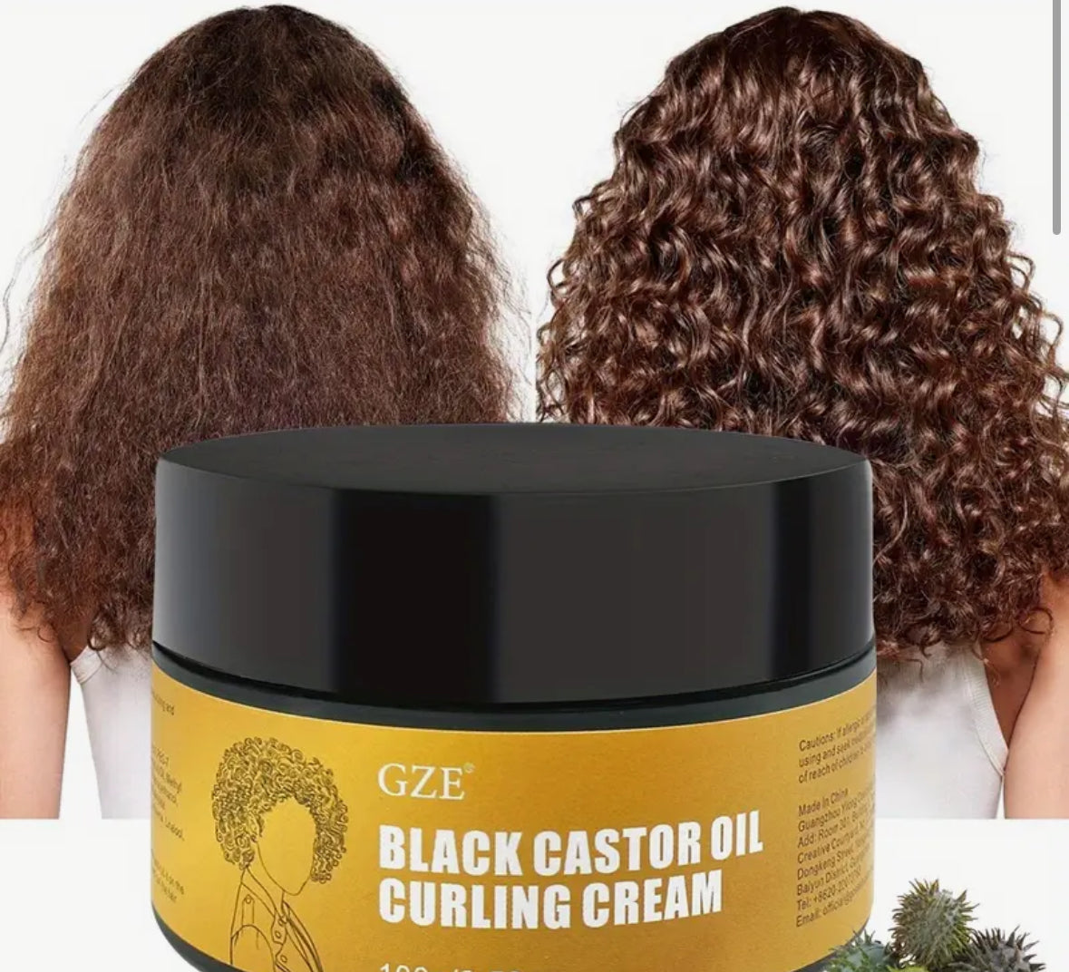 100g Black Castor Oil Curling Cream