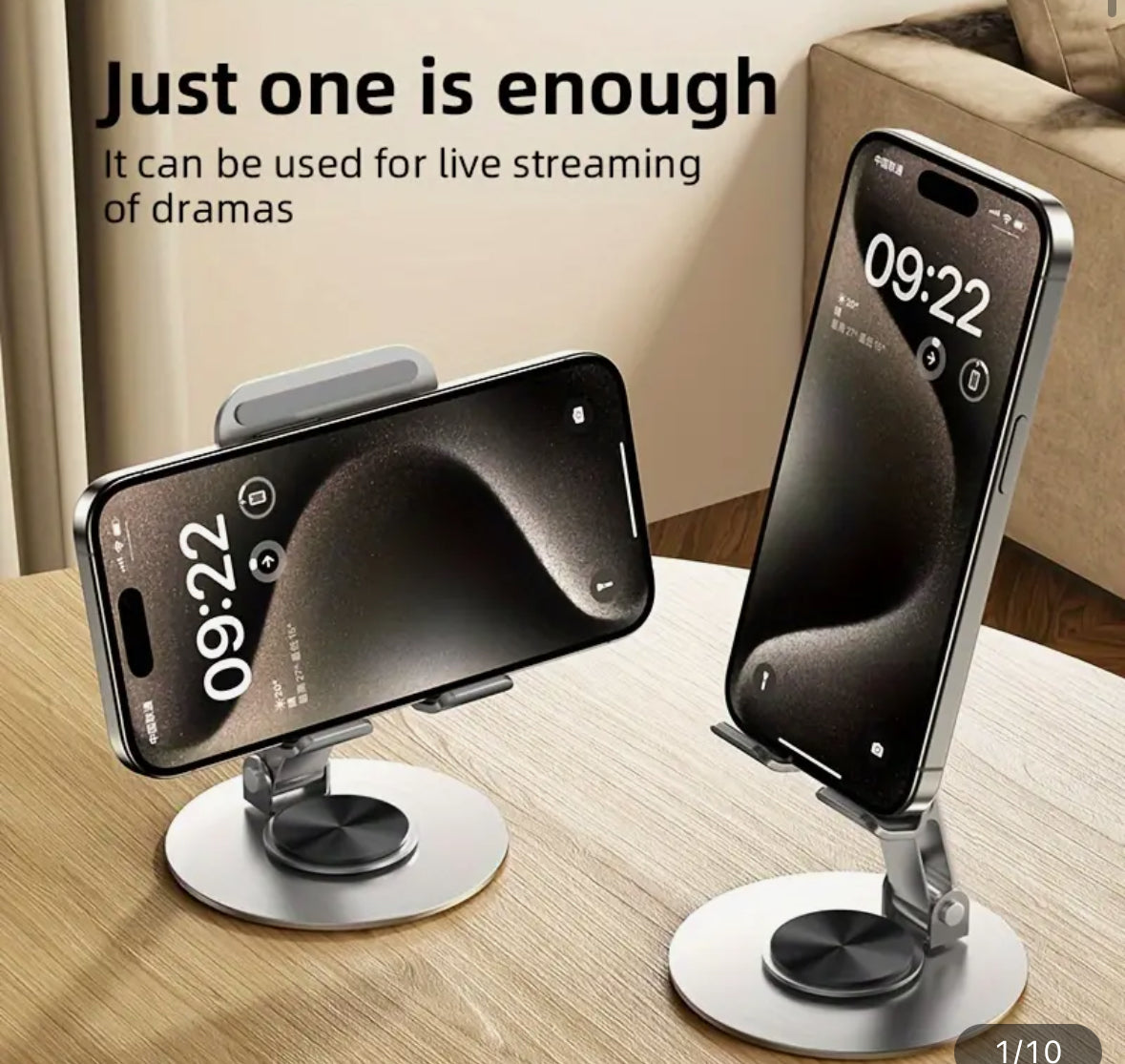 Adjustable Mobile Phone Holder for Desktop