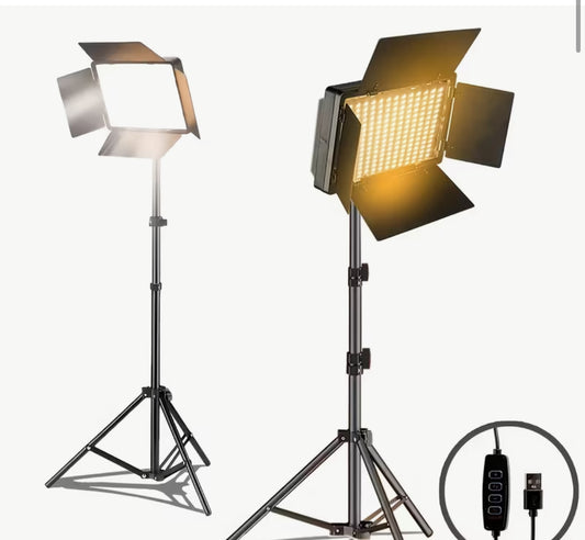 10-Inch Adjustable Ring Light with USB Power